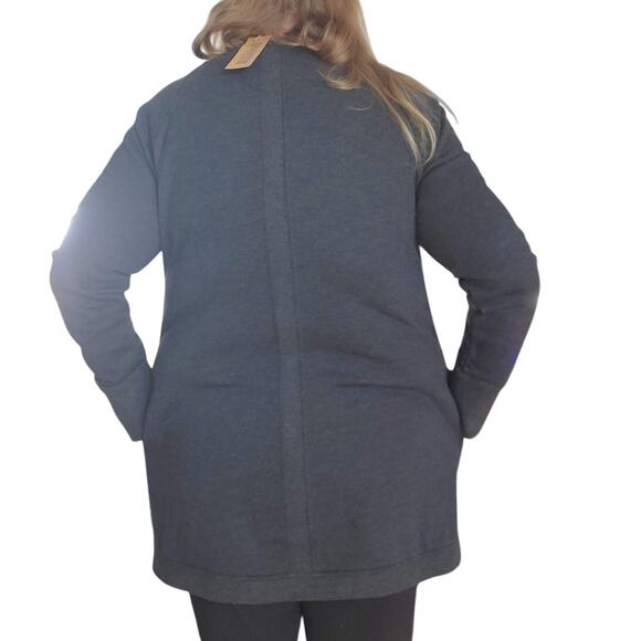 NEW Duluth Trading Woman's  XL Black Ooh-La-Loop French Terry Pullover Tunic - Picture 3 of 6